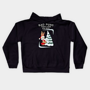 Bad pun rabbit Kids Hoodie